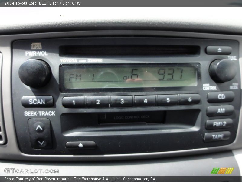 Black / Light Gray 2004 Toyota Corolla LE