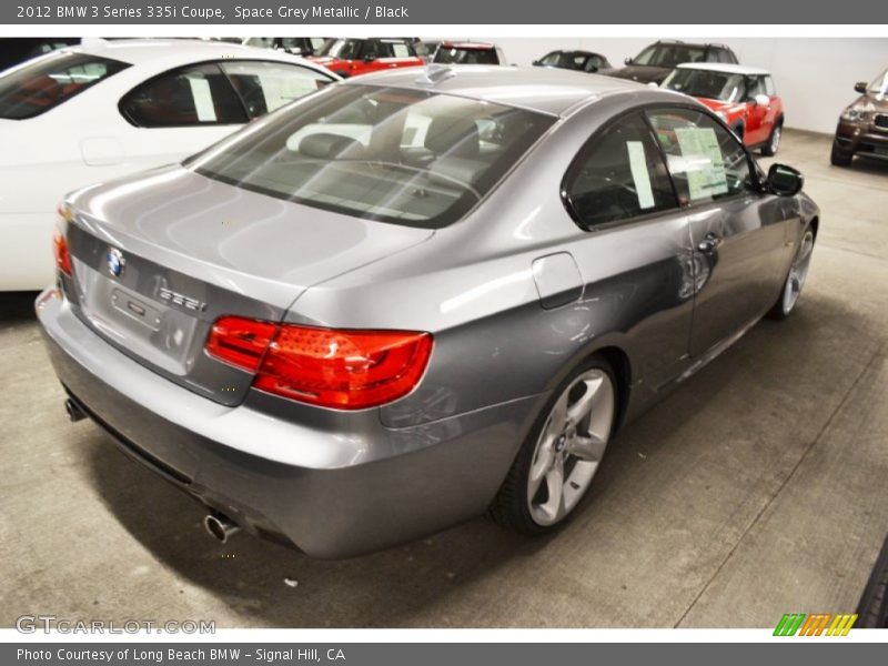 Space Grey Metallic / Black 2012 BMW 3 Series 335i Coupe