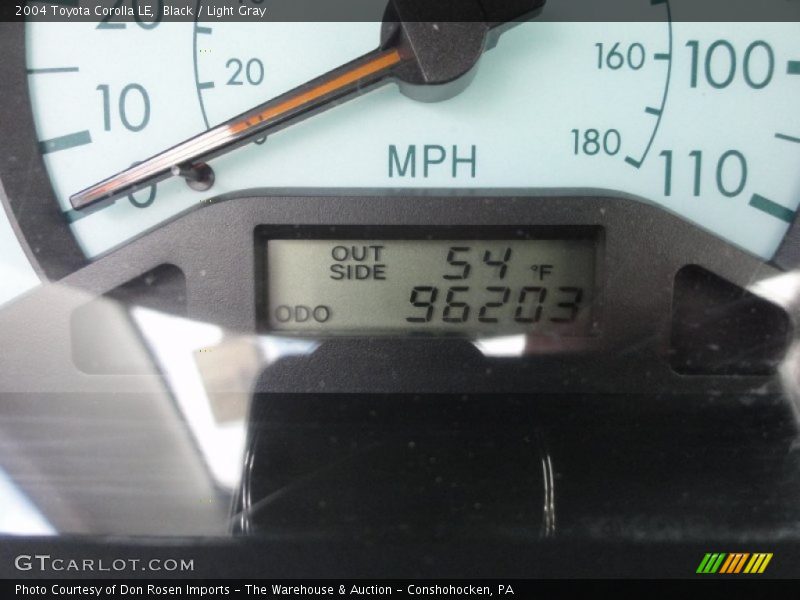 Black / Light Gray 2004 Toyota Corolla LE