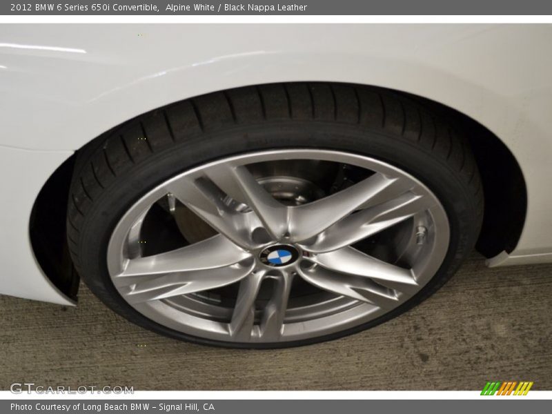 Alpine White / Black Nappa Leather 2012 BMW 6 Series 650i Convertible
