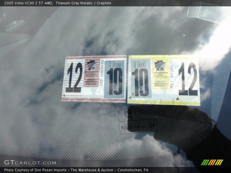 Titanium Gray Metallic / Graphite 2005 Volvo XC90 2.5T AWD