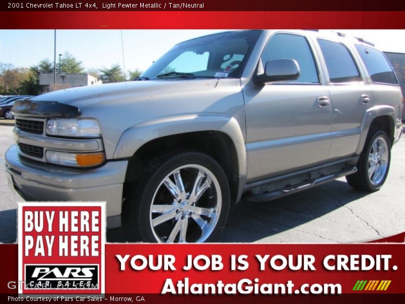 Light Pewter Metallic / Tan/Neutral 2001 Chevrolet Tahoe LT 4x4
