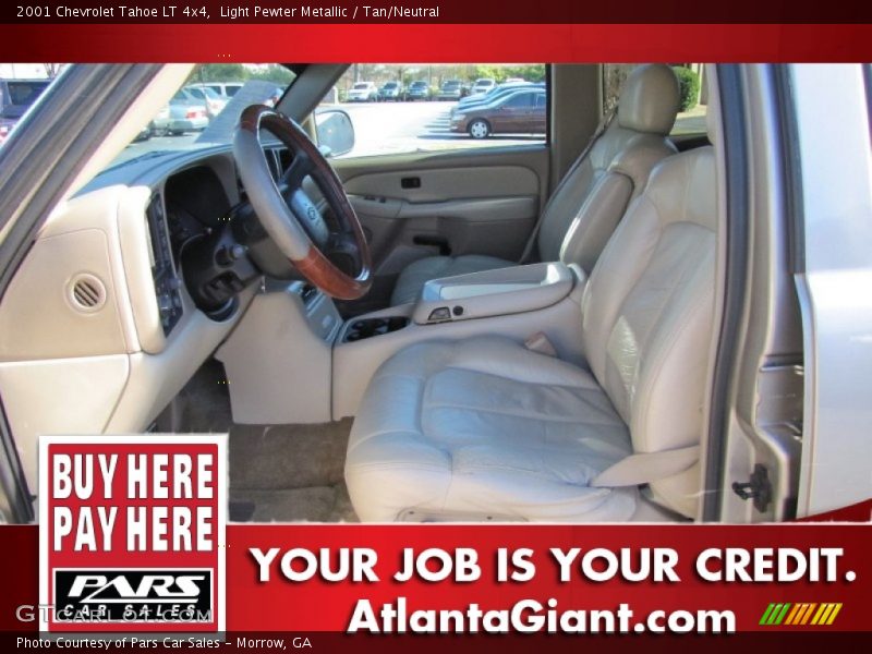 Light Pewter Metallic / Tan/Neutral 2001 Chevrolet Tahoe LT 4x4