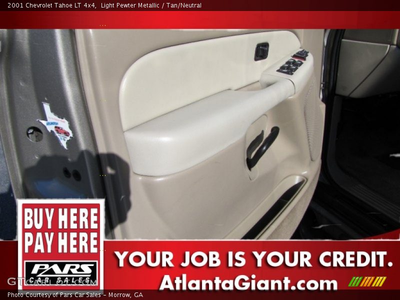 Light Pewter Metallic / Tan/Neutral 2001 Chevrolet Tahoe LT 4x4