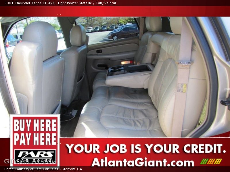 Light Pewter Metallic / Tan/Neutral 2001 Chevrolet Tahoe LT 4x4