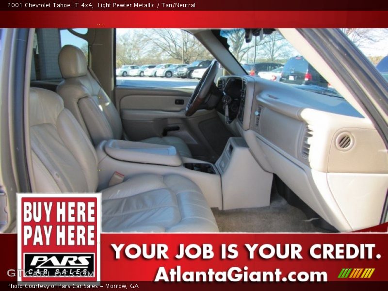 Light Pewter Metallic / Tan/Neutral 2001 Chevrolet Tahoe LT 4x4