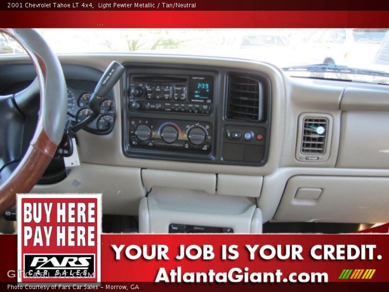 Light Pewter Metallic / Tan/Neutral 2001 Chevrolet Tahoe LT 4x4