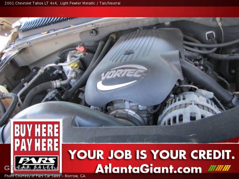 Light Pewter Metallic / Tan/Neutral 2001 Chevrolet Tahoe LT 4x4