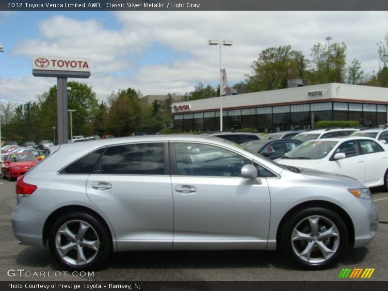 Classic Silver Metallic / Light Gray 2012 Toyota Venza Limited AWD