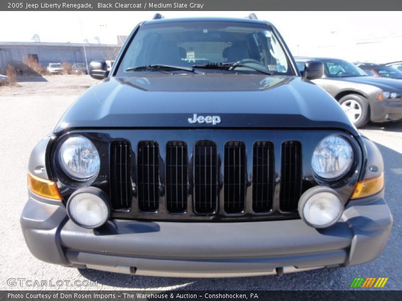 Black Clearcoat / Medium Slate Gray 2005 Jeep Liberty Renegade