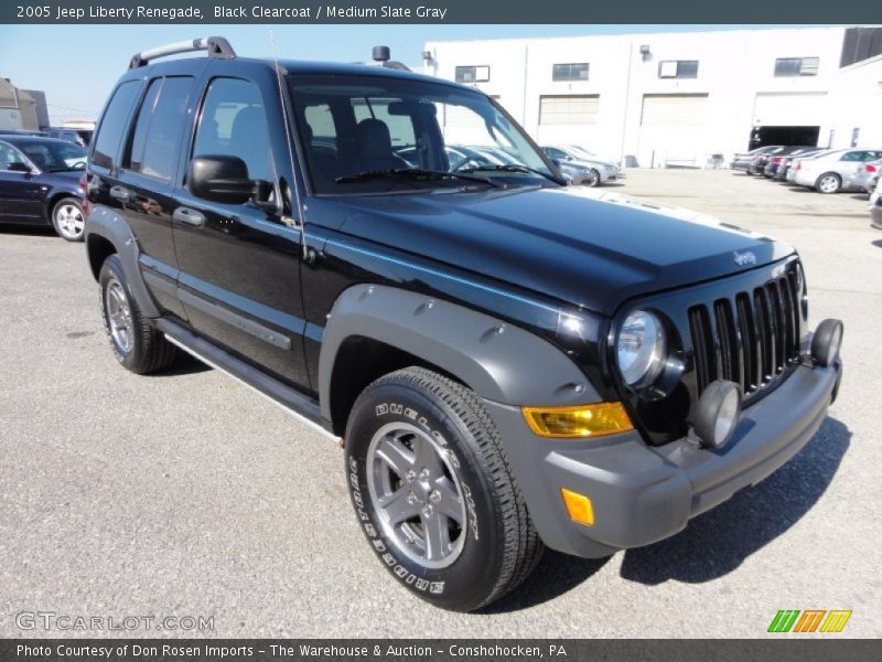 Black Clearcoat / Medium Slate Gray 2005 Jeep Liberty Renegade