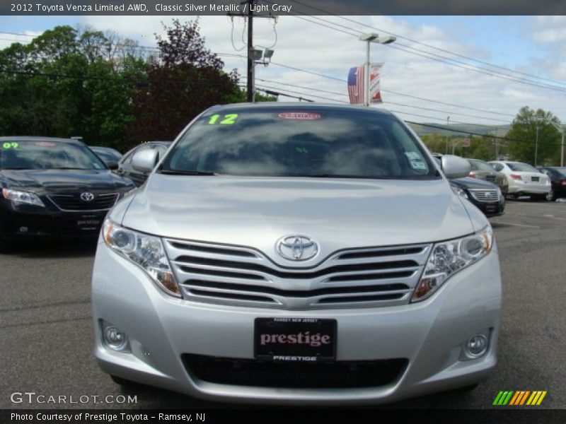 Classic Silver Metallic / Light Gray 2012 Toyota Venza Limited AWD