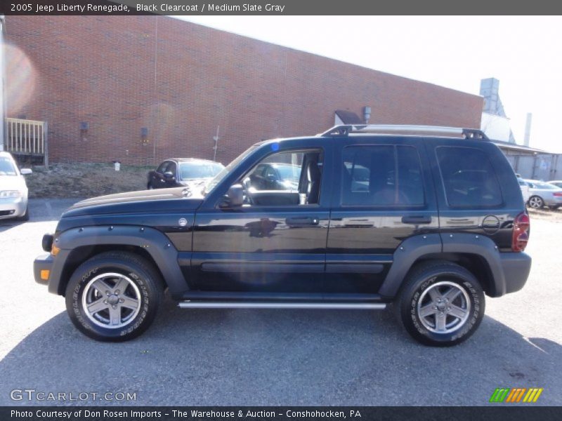 Black Clearcoat / Medium Slate Gray 2005 Jeep Liberty Renegade