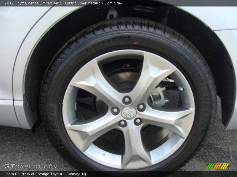 Classic Silver Metallic / Light Gray 2012 Toyota Venza Limited AWD