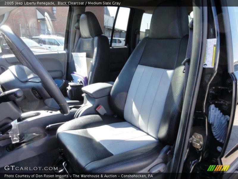 Black Clearcoat / Medium Slate Gray 2005 Jeep Liberty Renegade