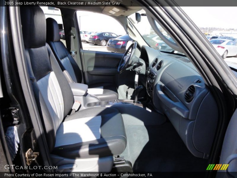 Black Clearcoat / Medium Slate Gray 2005 Jeep Liberty Renegade