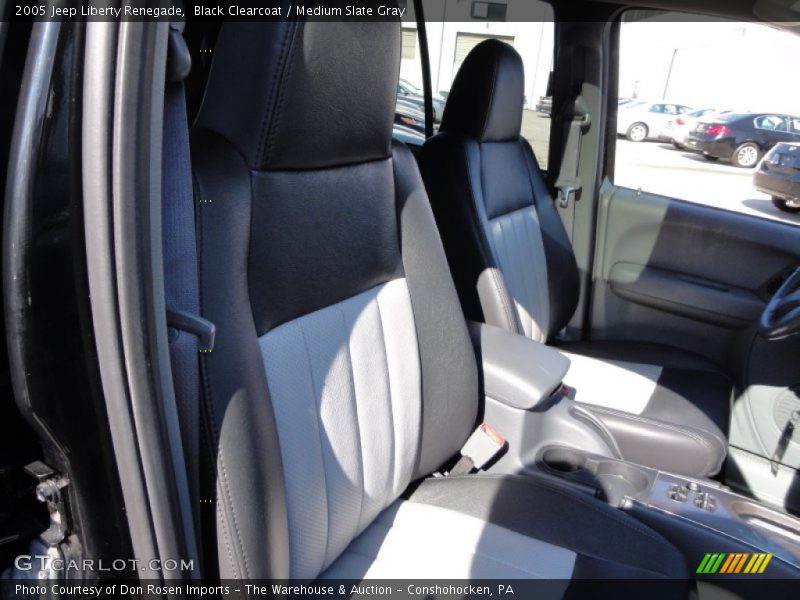 Black Clearcoat / Medium Slate Gray 2005 Jeep Liberty Renegade