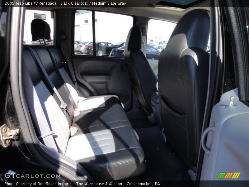 Black Clearcoat / Medium Slate Gray 2005 Jeep Liberty Renegade