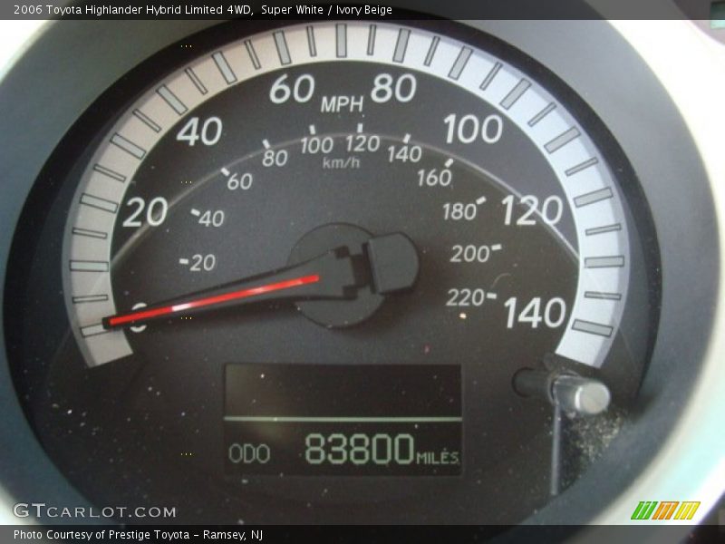 Super White / Ivory Beige 2006 Toyota Highlander Hybrid Limited 4WD