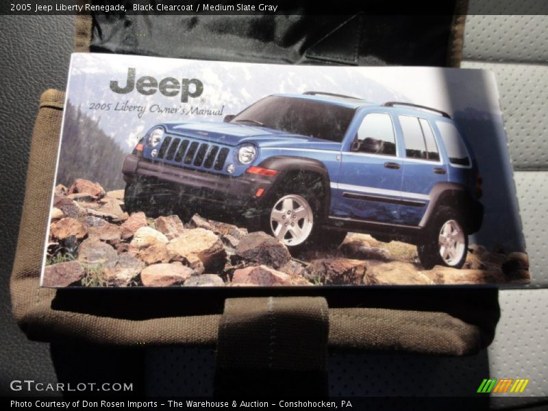 Black Clearcoat / Medium Slate Gray 2005 Jeep Liberty Renegade