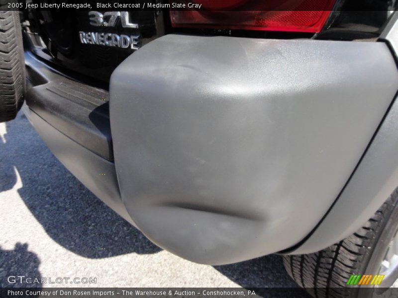 Black Clearcoat / Medium Slate Gray 2005 Jeep Liberty Renegade