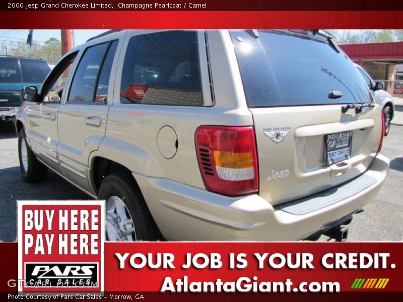 Champagne Pearlcoat / Camel 2000 Jeep Grand Cherokee Limited