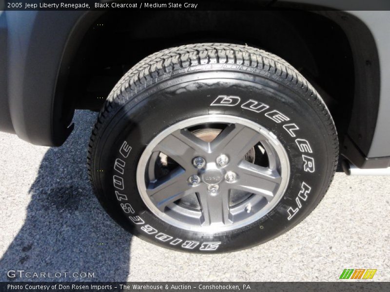 Black Clearcoat / Medium Slate Gray 2005 Jeep Liberty Renegade