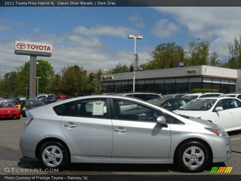 Classic Silver Metallic / Dark Gray 2011 Toyota Prius Hybrid III