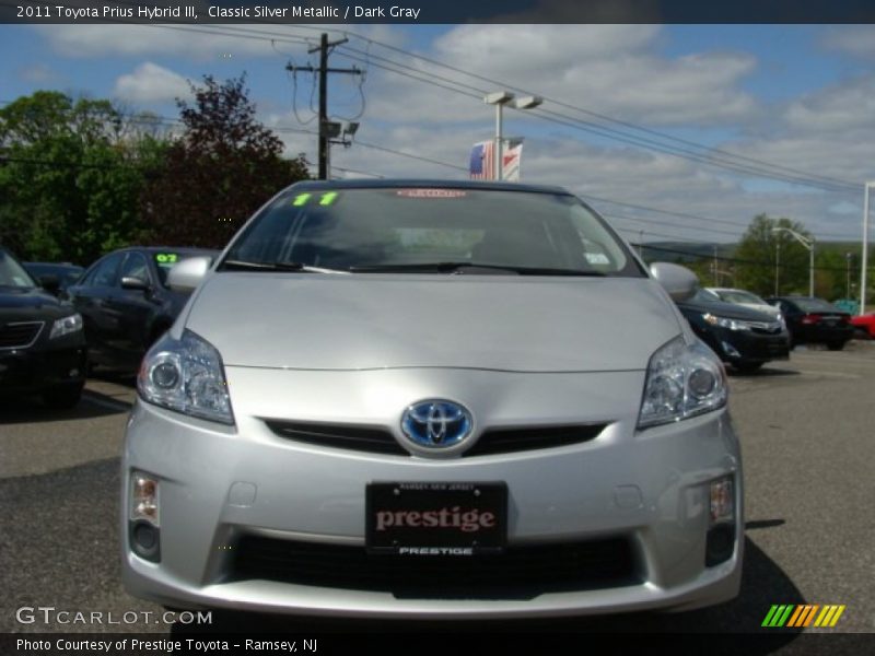 Classic Silver Metallic / Dark Gray 2011 Toyota Prius Hybrid III