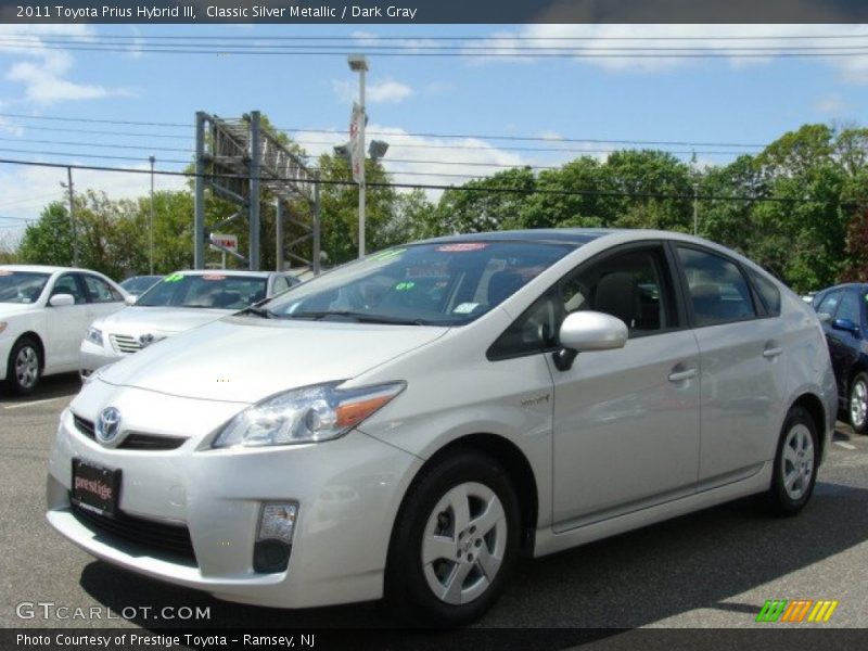 Classic Silver Metallic / Dark Gray 2011 Toyota Prius Hybrid III