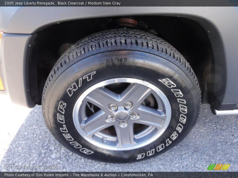 Black Clearcoat / Medium Slate Gray 2005 Jeep Liberty Renegade