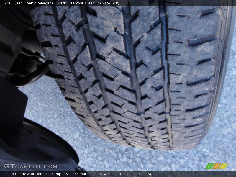 Black Clearcoat / Medium Slate Gray 2005 Jeep Liberty Renegade