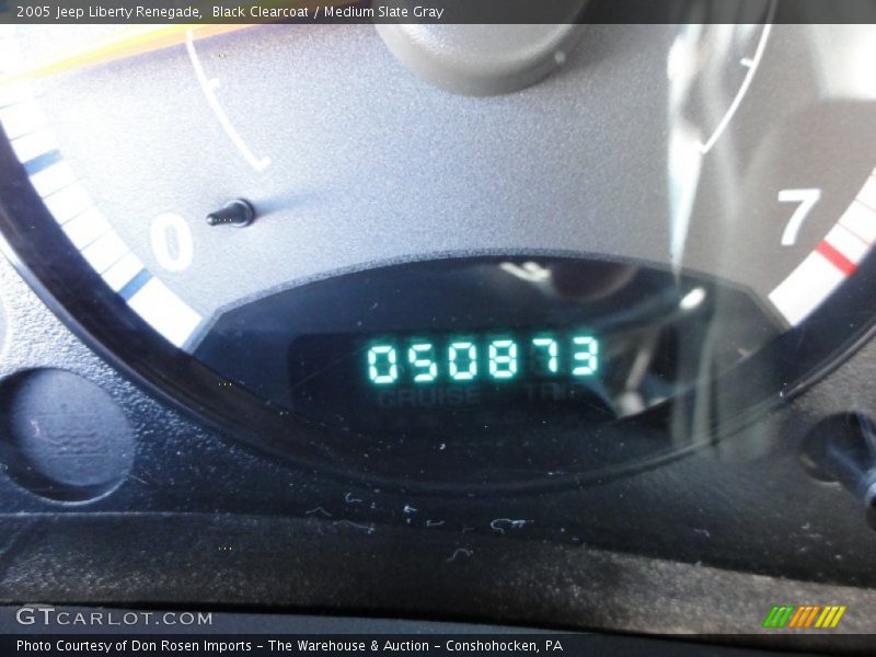Black Clearcoat / Medium Slate Gray 2005 Jeep Liberty Renegade