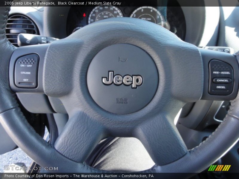 Black Clearcoat / Medium Slate Gray 2005 Jeep Liberty Renegade