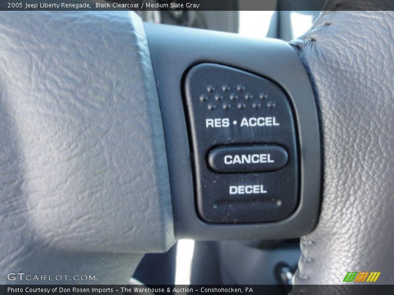 Black Clearcoat / Medium Slate Gray 2005 Jeep Liberty Renegade