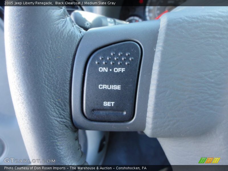 Black Clearcoat / Medium Slate Gray 2005 Jeep Liberty Renegade