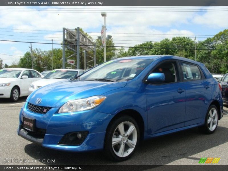 Blue Streak Metallic / Ash Gray 2009 Toyota Matrix S AWD