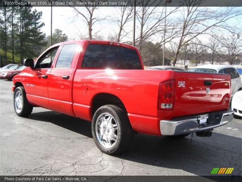 Flame Red / Dark Slate Gray 2005 Dodge Ram 1500 SLT Quad Cab