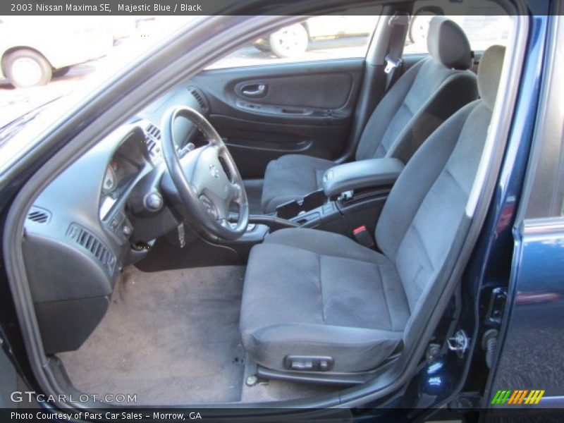 Majestic Blue / Black 2003 Nissan Maxima SE