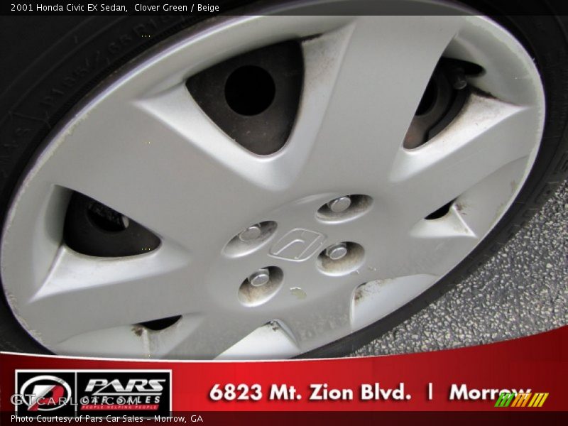 Clover Green / Beige 2001 Honda Civic EX Sedan
