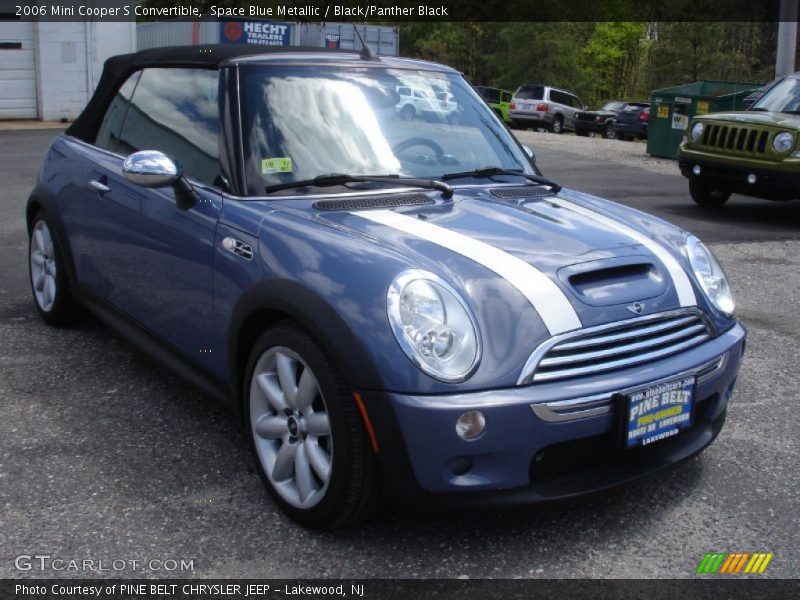 Space Blue Metallic / Black/Panther Black 2006 Mini Cooper S Convertible