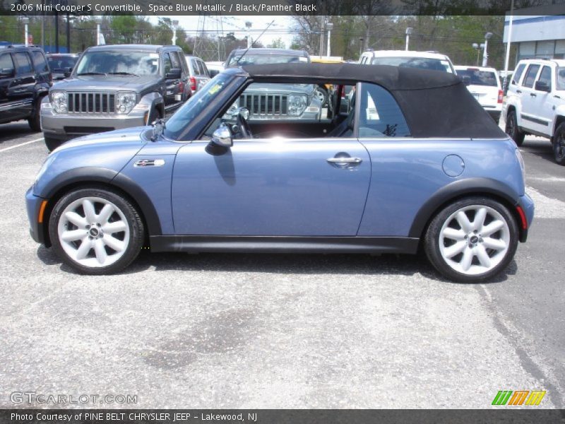 Space Blue Metallic / Black/Panther Black 2006 Mini Cooper S Convertible