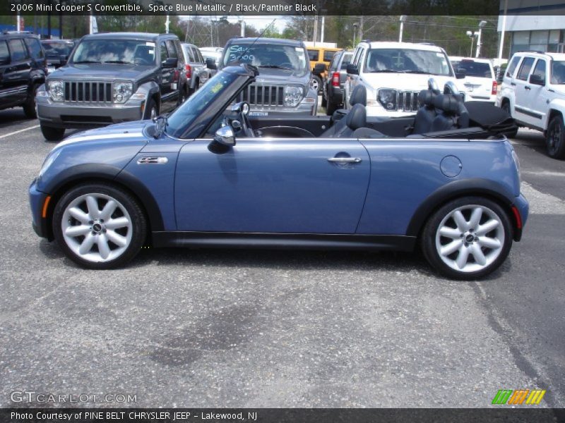 Space Blue Metallic / Black/Panther Black 2006 Mini Cooper S Convertible