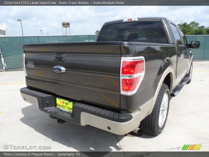Stone Green Metallic / Stone/Medium Stone 2009 Ford F150 Lariat SuperCrew