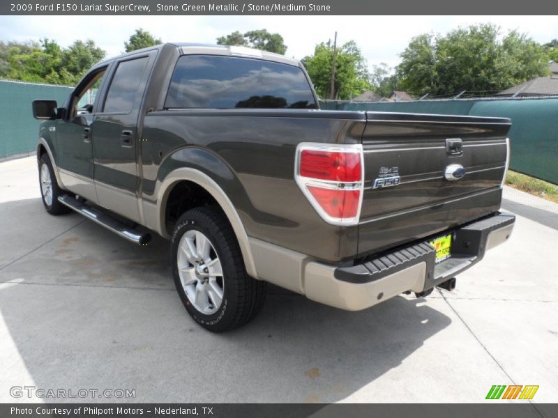 Stone Green Metallic / Stone/Medium Stone 2009 Ford F150 Lariat SuperCrew