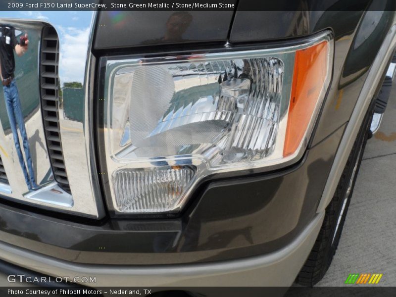 Stone Green Metallic / Stone/Medium Stone 2009 Ford F150 Lariat SuperCrew