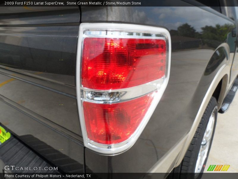 Stone Green Metallic / Stone/Medium Stone 2009 Ford F150 Lariat SuperCrew