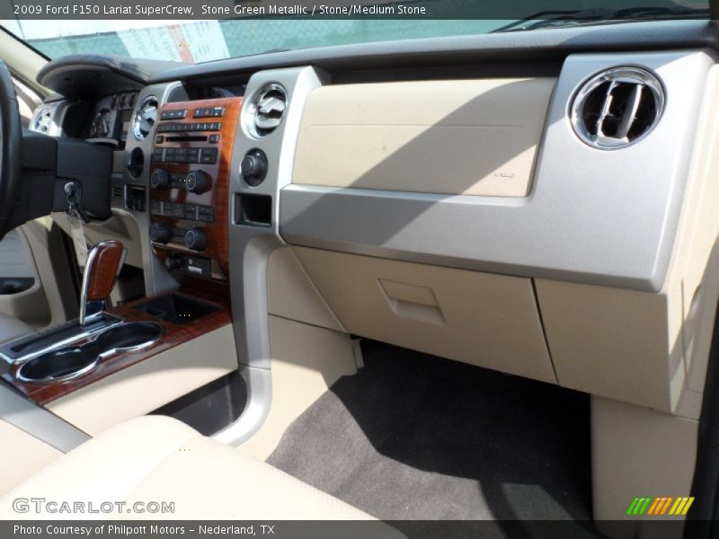 Stone Green Metallic / Stone/Medium Stone 2009 Ford F150 Lariat SuperCrew