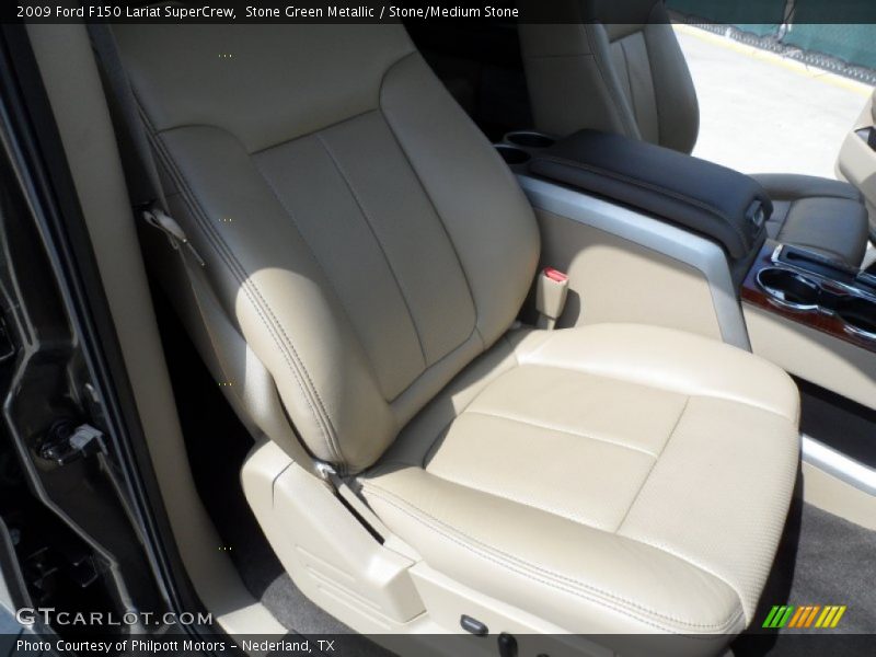 Stone Green Metallic / Stone/Medium Stone 2009 Ford F150 Lariat SuperCrew