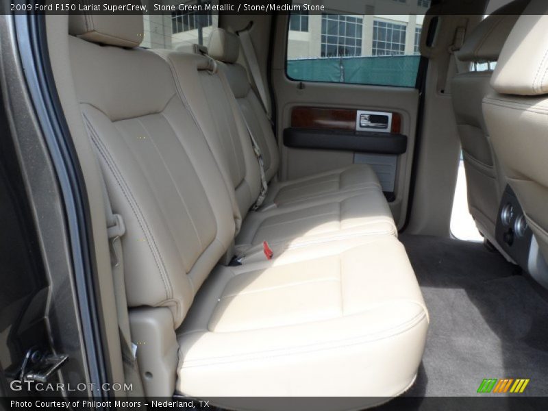 Stone Green Metallic / Stone/Medium Stone 2009 Ford F150 Lariat SuperCrew